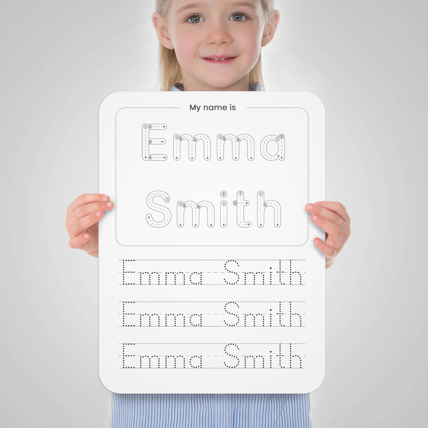 Big Letters Customized Tracing Board