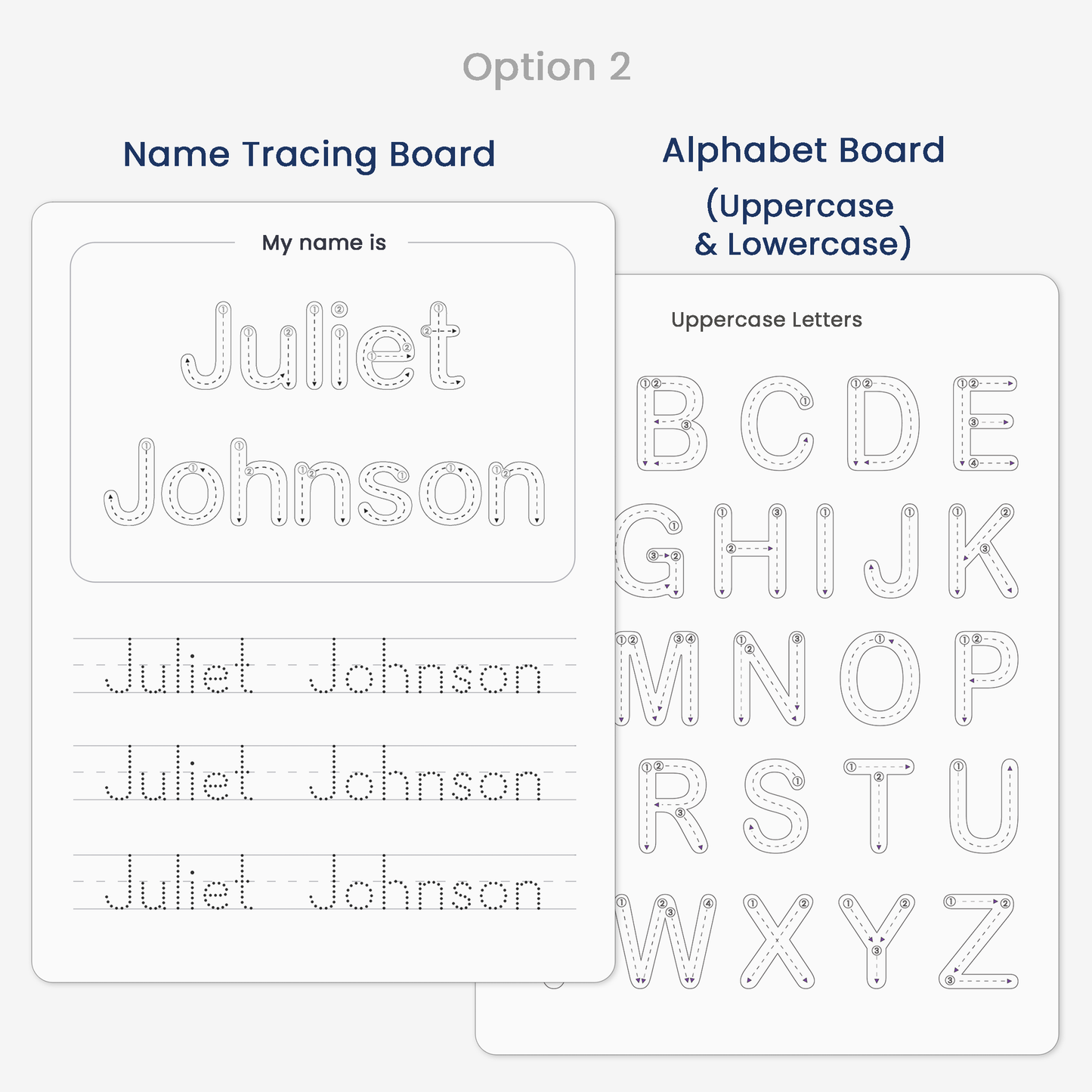 Big Letters Customized Tracing Board